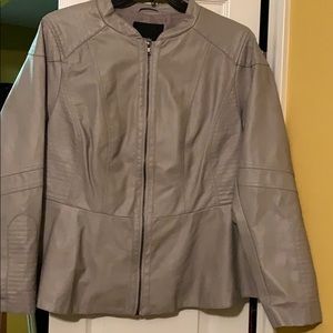 Mossimo jacket size 1X faux leather, lined.